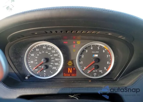 2007 BMW M6 z USA, uszkodzony, nr VIN WBSEK93577CS32589